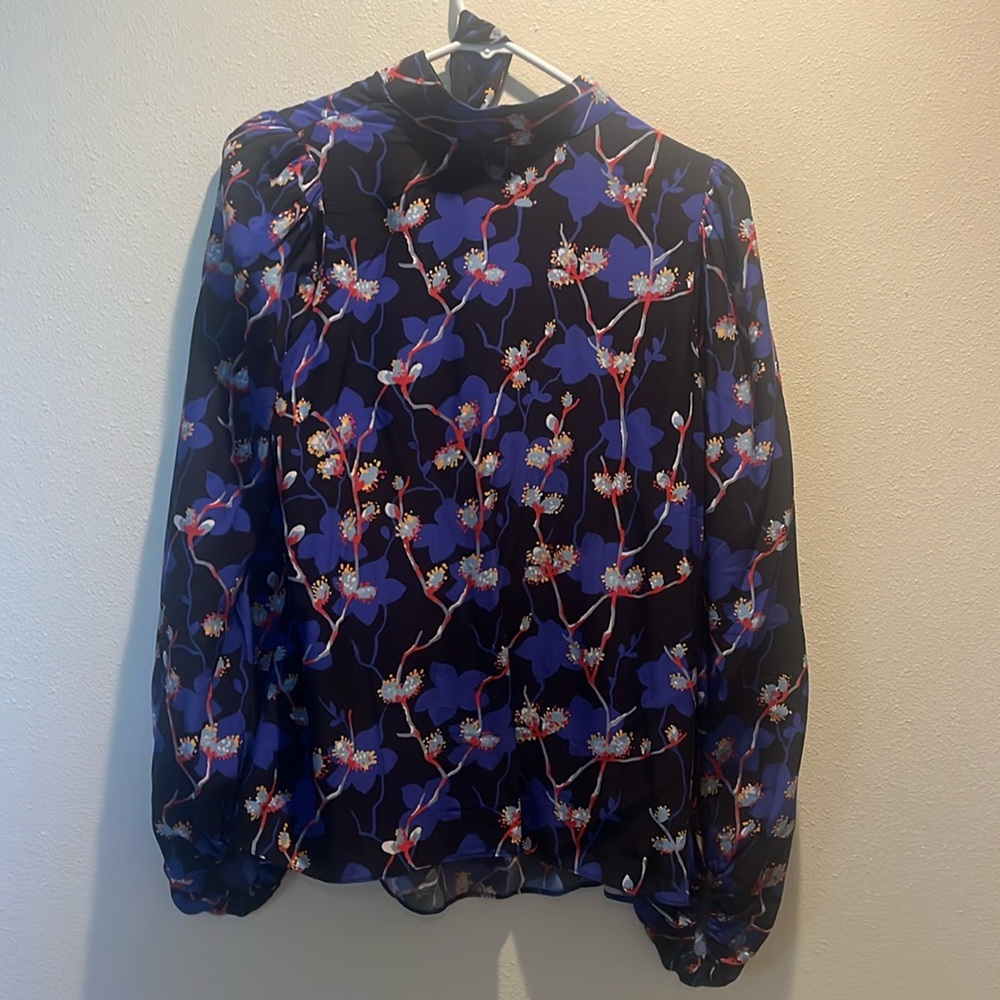 Unique Ted Baker open back blouse with tie